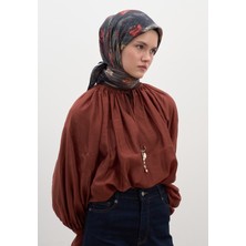 Evelyne Desen Pamuklu Viskon Eşarp Siyah