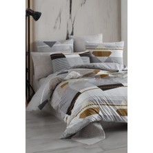 Cube Çift Kişilik Nevresim Takımı Gri