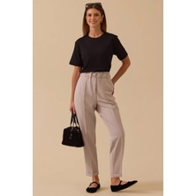 Seçil Kadın Havuç Kesim Pantolon 0036 Gri