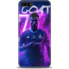 Huawei Honor 7A Kılıf Hd Baskılı Kılıf + Nano Tam Kaplayan Ekran Koruyucu 9