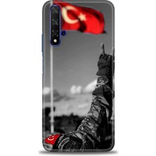 Huawei Honor 20 Kılıf Hd Baskılı Kılıf + Nano Tam Kaplayan Ekran Koruyucu 35