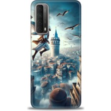 Huawei P Smart 2021 Kılıf Hd Baskılı Kılıf + Nano Tam Kaplayan Ekran Koruyucu 224