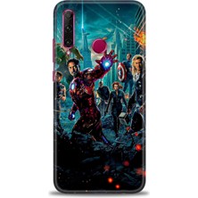 Huawei Honor 20 Lite Kılıf Hd Baskılı Kılıf + Nano Tam Kaplayan Ekran Koruyucu 100