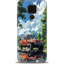 Huawei Mate 30 Lite Kılıf Hd Baskılı Kılıf + Nano Tam Kaplayan Ekran Koruyucu 107