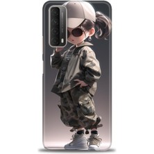 Huawei P Smart 2021 Kılıf Hd Baskılı Kılıf + Nano Tam Kaplayan Ekran Koruyucu 254