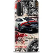 Huawei P Smart 2021 Kılıf Hd Baskılı Kılıf + Nano Tam Kaplayan Ekran Koruyucu 484