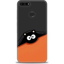 Huawei Honor 7A Kılıf Hd Baskılı Kılıf + Nano Tam Kaplayan Ekran Koruyucu 80