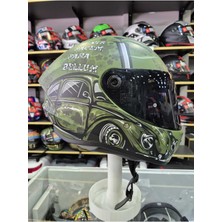 Draken S Iron Peace C6 Mat Green Kapalı Kask