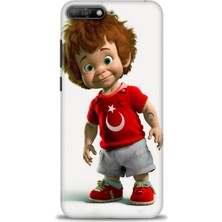 Huawei Y6 2018 Kılıf Hd Baskılı Kılıf + Nano Tam Kaplayan Ekran Koruyucu 247