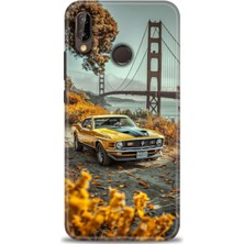 Huawei P20 Lite Kılıf Hd Baskılı Kılıf + Nano Tam Kaplayan Ekran Koruyucu 105