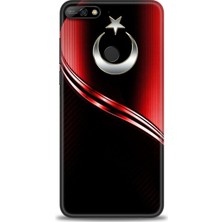 Huawei Y7 2018 Kılıf Hd Baskılı Kılıf + Nano Tam Kaplayan Ekran Koruyucu 31