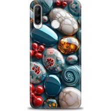 Huawei P30 Lite Kılıf Hd Baskılı Kılıf + Nano Tam Kaplayan Ekran Koruyucu 349