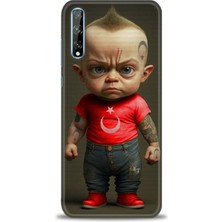 Huawei Y8P Kılıf Hd Baskılı Kılıf + Nano Tam Kaplayan Ekran Koruyucu 244