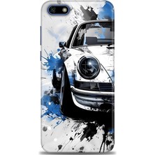 Huawei Y5 2018 Kılıf Hd Baskılı Kılıf + Nano Tam Kaplayan Ekran Koruyucu 487