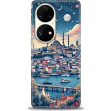 Huawei P50 Pro Kılıf Hd Baskılı Kılıf + Nano Tam Kaplayan Ekran Koruyucu 223