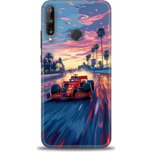 Huawei P40 Lite E Kılıf Hd Baskılı Kılıf + Nano Tam Kaplayan Ekran Koruyucu 102