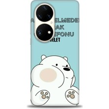 Huawei P50 Pro Kılıf Hd Baskılı Kılıf + Nano Tam Kaplayan Ekran Koruyucu 160