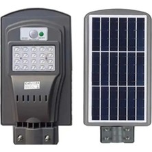 Ekim Aydınlatma 60 W Solar Dış Mekan Sokak Lambası Uzaktan Kumandalı Beyaz Işık