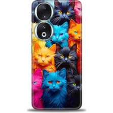 Huawei Honor 90 Kılıf Hd Baskılı Kılıf + Nano Tam Kaplayan Ekran Koruyucu 70