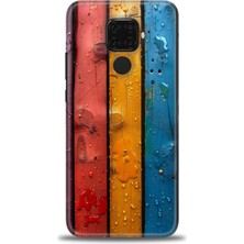 Huawei Mate 30 Lite Kılıf Hd Baskılı Kılıf + Nano Tam Kaplayan Ekran Koruyucu 435