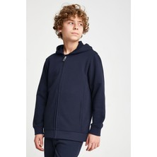 Çocuk Fermuarlı Kapüşonlu Sweatshirt 25S-3263-25N