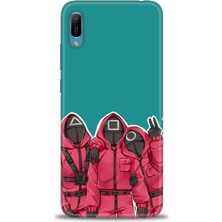 Huawei Y6 2019 Kılıf Hd Baskılı Kılıf + Nano Tam Kaplayan Ekran Koruyucu 290