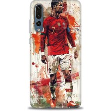 Huawei P20 Pro Kılıf Hd Baskılı Kılıf + Nano Tam Kaplayan Ekran Koruyucu 2