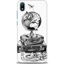 Huawei Y5 2019 Kılıf Hd Baskılı Kılıf + Nano Tam Kaplayan Ekran Koruyucu 83