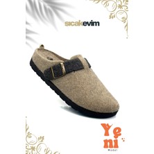 Kadın Kışlık Ev Terliği – Sıcak Tutan, Hafif ve Dayanıklı Şık Peluş Terlik Vizon Siyah