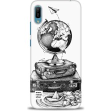Huawei Y6 2019 Kılıf Hd Baskılı Kılıf + Nano Tam Kaplayan Ekran Koruyucu 83
