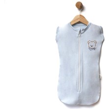 Kollu Fermuarlı Armut Kundak - Mavi - 50 cm -0 Ay - FLE151009-MAVI-50 cm -0 Ay Mavi