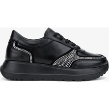 Valmenti Kadın Hakiki Deri Siyah Sneakers & Spor Ayakkabı 1107 514 Bn Ayk SK25-26 Sıyah