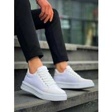 KB-X46 Kuback Beyaz Rugan Yüksek Beyaz Taban Günlük Spor Ayakkabı