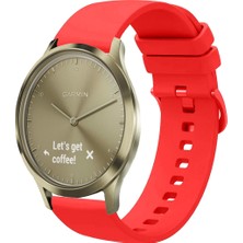 Garmin Vivomove Luxe , Style , Trend , Hr ile Uyumlu Kordon Jel Silikon Tokalı Kayış