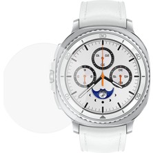 Microcase Samsung Galaxy Watch 8 Classic 46 mm Için Tam Kaplayan Kavisli Ekran Koruyucu 3D Pet Film - Siyah AL3385