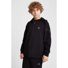 Çocuk Fermuarlı Kapüşonlu  Sweatshirt 25N-3101