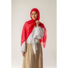 Pamuk Şal Düz Mercan - Günlük Kullanım