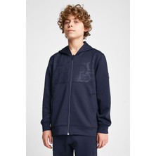 Çocuk Fermuarlı Kapüşonlu  Sweatshirt 25N-3135