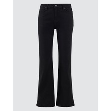 Jimmy Key Siyah Normal Paça Yüksek Bel Denim Pantolon