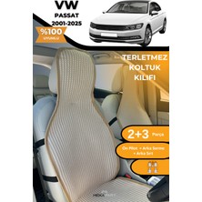 Meka Part Terletmez Oto Koltuk Koruyucu Kılıf %100 Pamuk 5 Li Tam Set Krem Vw Passat