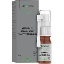 Venatura Vitamin D3 1000 Iu Sprey Takviye Edici Gıda 20 ml