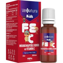 Venatura Kids Mikroenkapsüle Demir ve Vitamin C Takviye Edici Gıda 20 ml