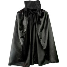 Depomix Siyah Renk Yakalı Halloween Pelerini 90 cm