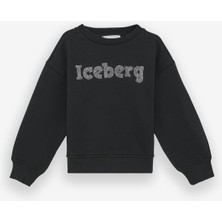 Bg Store Kız Çocuk Siyah Sweatshirt