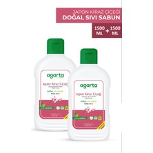 Agarta 2 Li Set Sıvı Sabun Japon Kiraz 1500 ml