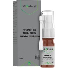 Venatura Vitamin D3 400 Iu Sprey Takviye Edici Gıda 20 ml