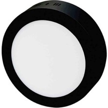 Ekim Aydınlatma Cata CT-5235 18W 6400K S. Üstü LED Beyaz Işık Armatür Yuvarlak Siyah Metal Kasa