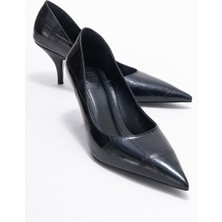 Marcus Siyah Baskı Kadın Topuklu Ayakkabı