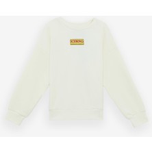 Bg Store Erkek Çocuk Kırık Beyaz Sweatshirt
