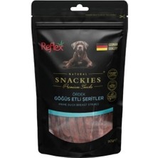 Reflex Snackies Natural Ördek Göğüs Etli Şerit Tahılsız Köpek Ödül Maması 90 gr